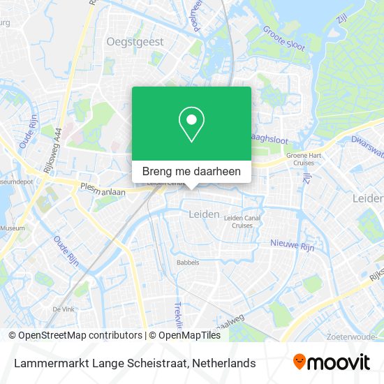 Lammermarkt Lange Scheistraat kaart