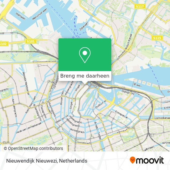 Nieuwendijk Nieuwezi kaart