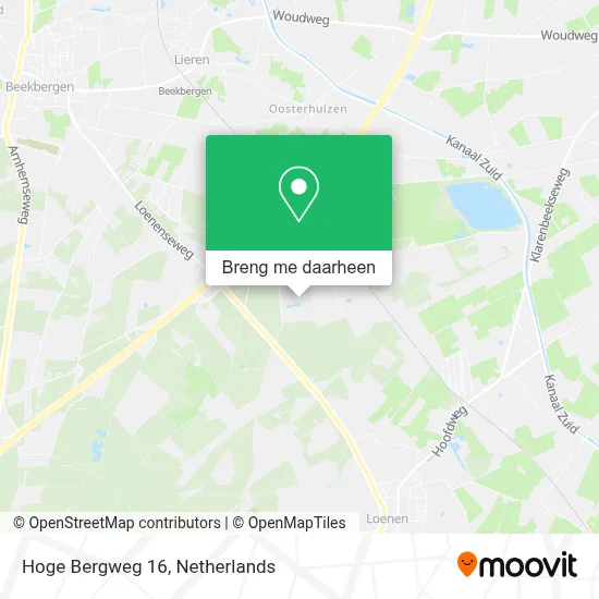 Hoge Bergweg 16 kaart