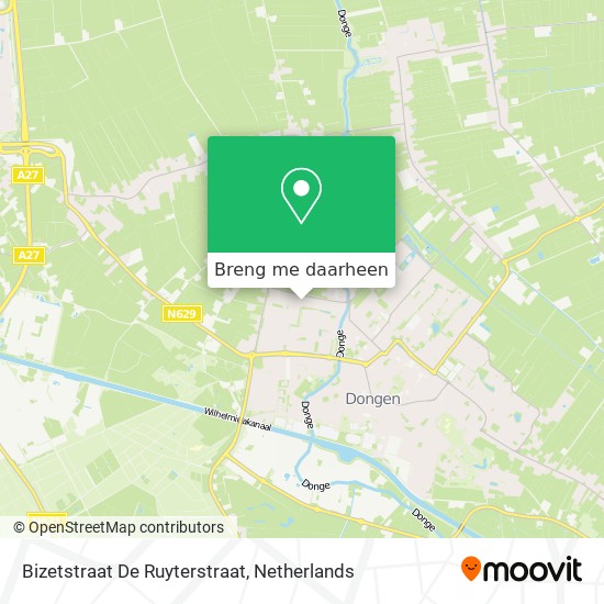 Bizetstraat De Ruyterstraat kaart