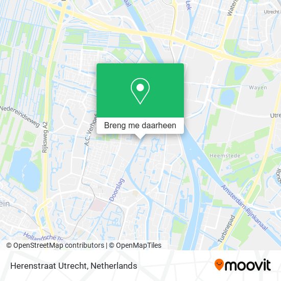 Herenstraat Utrecht kaart