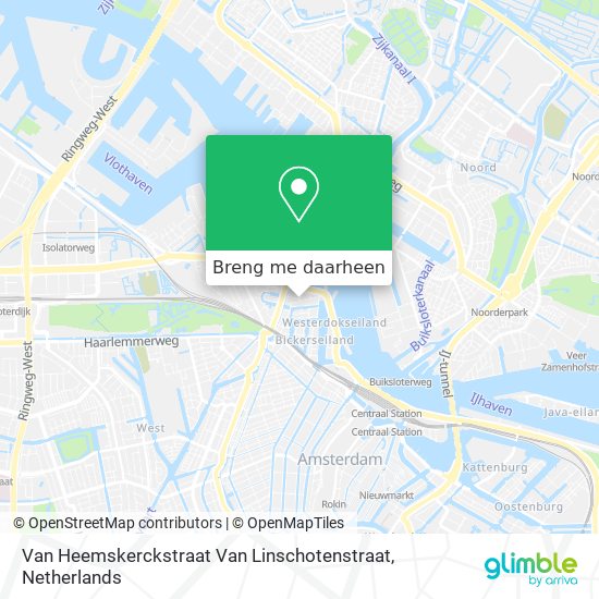 Van Heemskerckstraat Van Linschotenstraat kaart