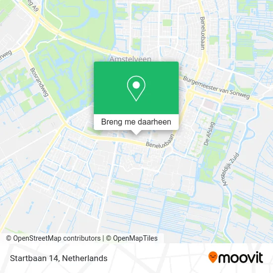 Startbaan 14 kaart