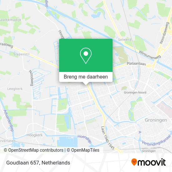 Goudlaan 657 kaart