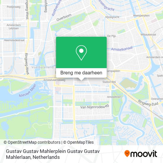 Gustav Gustav Mahlerplein Gustav Gustav Mahlerlaan kaart