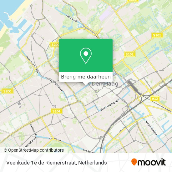 Veenkade 1e de Riemerstraat kaart