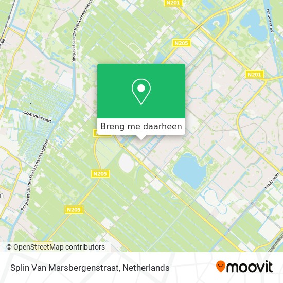 Splin Van Marsbergenstraat kaart