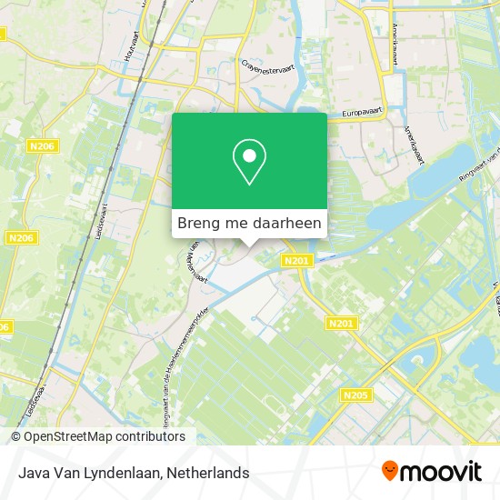 Java Van Lyndenlaan kaart