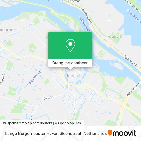 Lange Burgemeester H. van Sleenstraat kaart