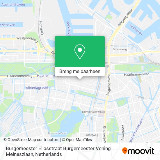 Burgemeester Eliasstraat Burgemeester Vening Meineszlaan kaart
