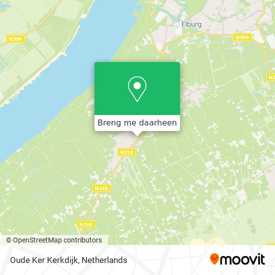 Oude Ker Kerkdijk kaart