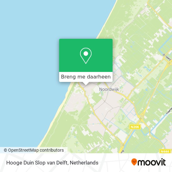 Hooge Duin Slop van Delft kaart