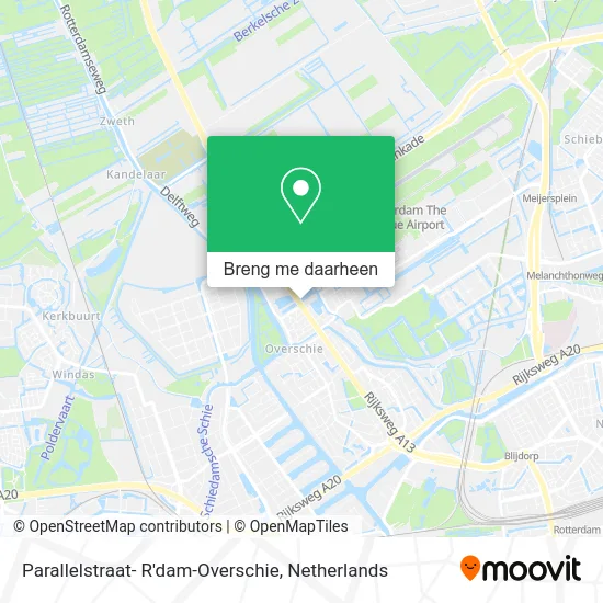 Parallelstraat- R'dam-Overschie kaart