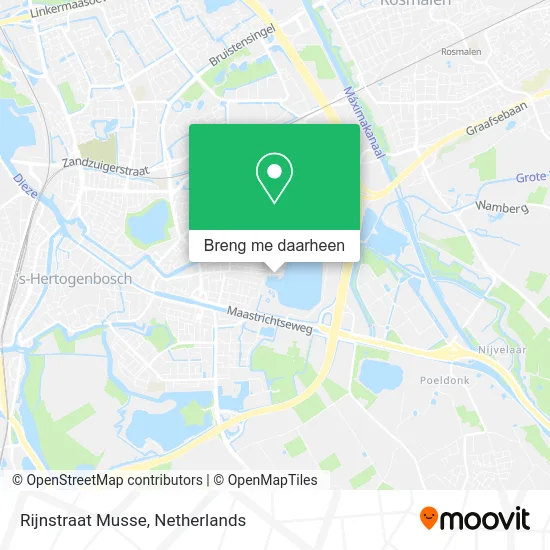 Rijnstraat Musse kaart