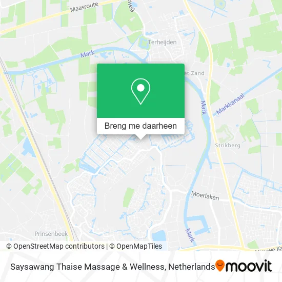 Saysawang Thaise Massage & Wellness kaart