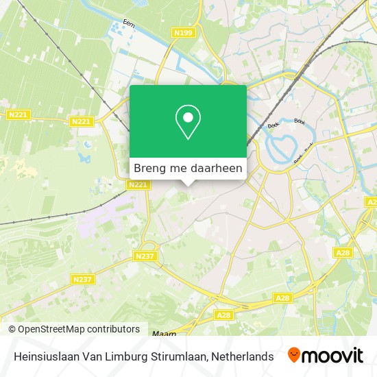 Heinsiuslaan Van Limburg Stirumlaan kaart