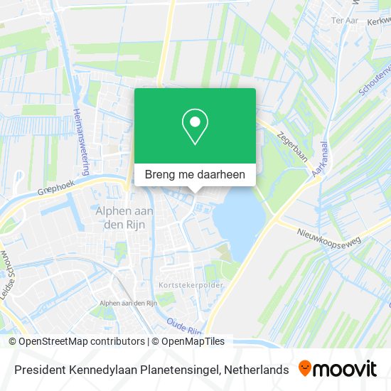 President Kennedylaan Planetensingel kaart