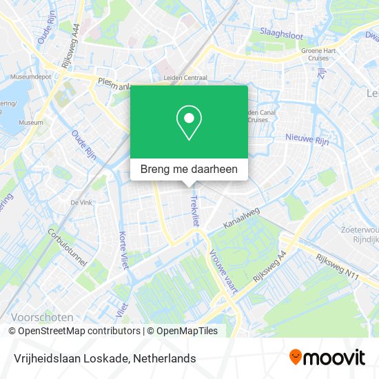 Vrijheidslaan Loskade kaart