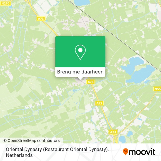 Oriëntal Dynasty (Restaurant Oriental Dynasty) kaart