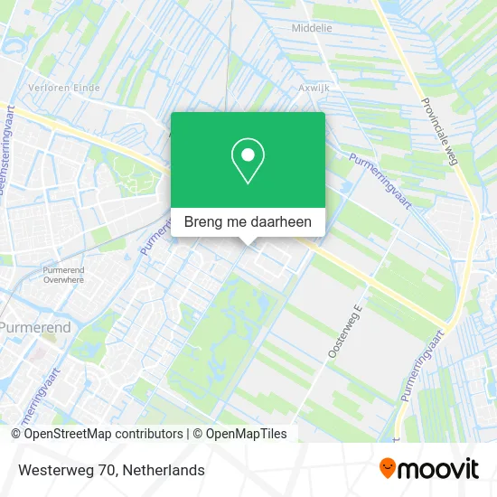 Westerweg 70 kaart