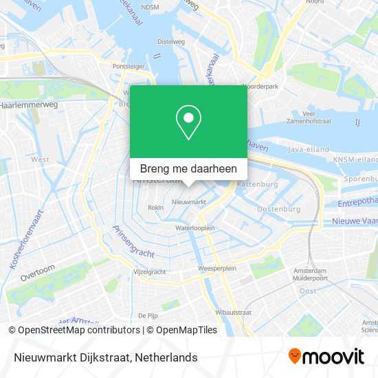 Nieuwmarkt Dijkstraat kaart