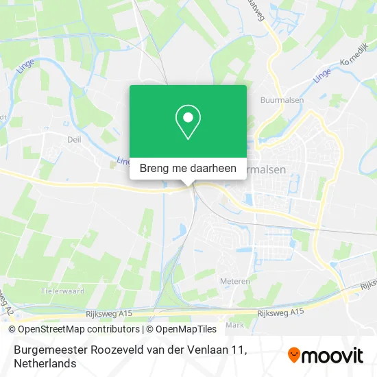 Burgemeester Roozeveld van der Venlaan 11 kaart