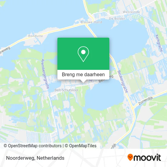 Noorderweg kaart