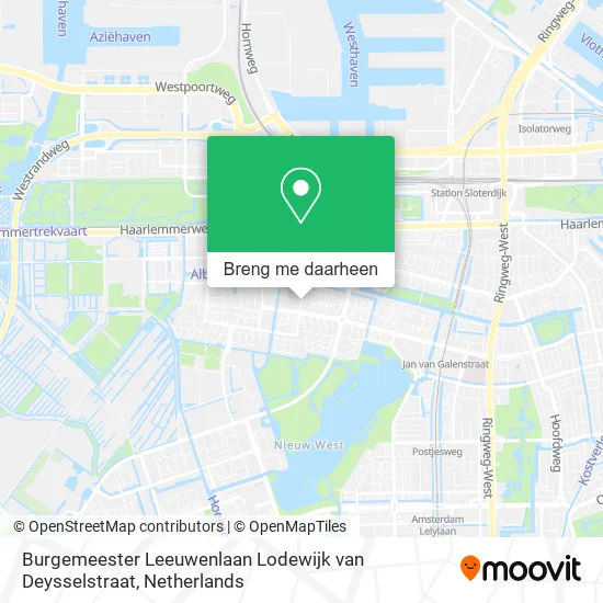 Burgemeester Leeuwenlaan Lodewijk van Deysselstraat kaart