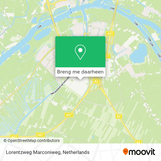 Lorentzweg Marconiweg kaart