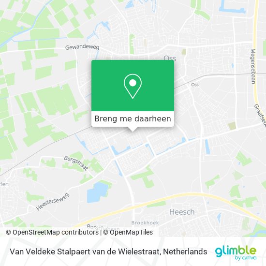 Van Veldeke Stalpaert van de Wielestraat kaart