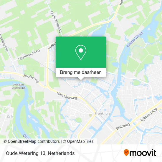 Oude Wetering 13 kaart