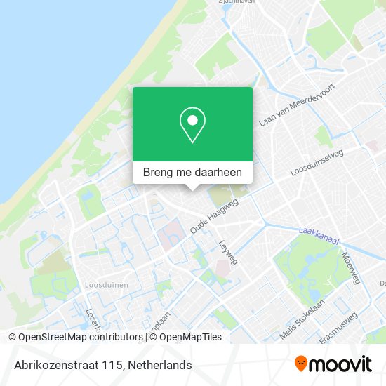 Abrikozenstraat 115 kaart