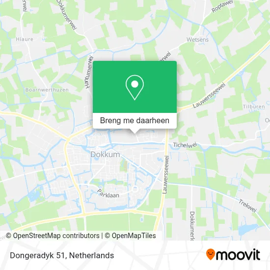 Dongeradyk 51 kaart