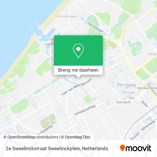 2e Sweelinckstraat Sweelinckplein kaart