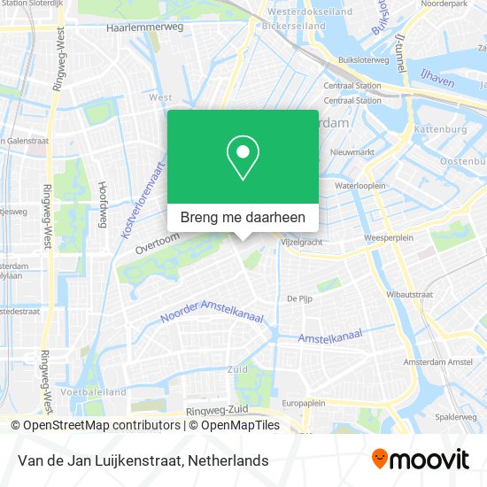 Van de Jan Luijkenstraat kaart