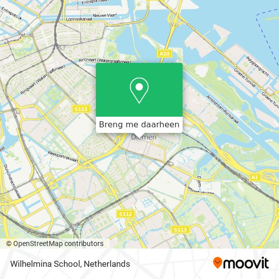 Wilhelmina School kaart