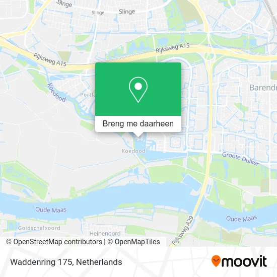 Waddenring 175 kaart