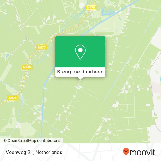 Veenweg 21, 9561 TL Ter Apel kaart