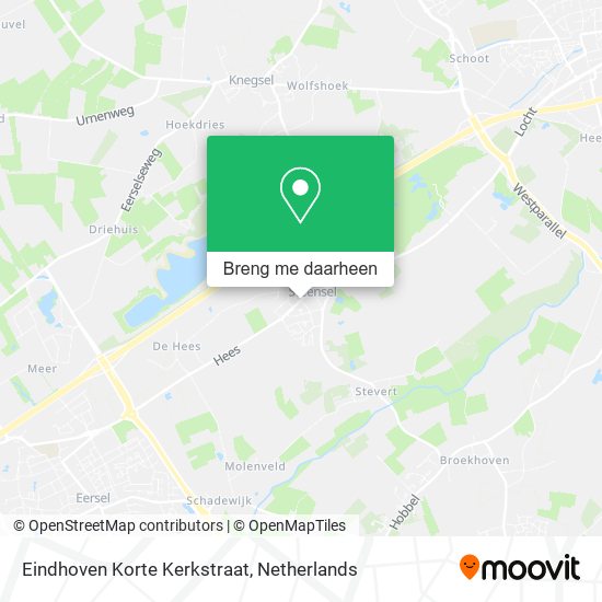 Eindhoven Korte Kerkstraat kaart
