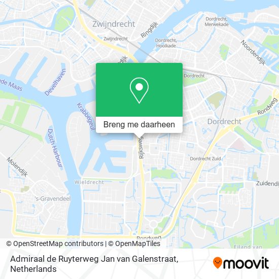 Admiraal de Ruyterweg Jan van Galenstraat kaart