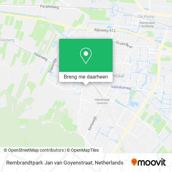 Rembrandtpark Jan van Goyenstraat kaart