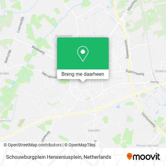 Schouwburgplein Henseniusplein kaart