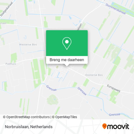 Norbruislaan kaart