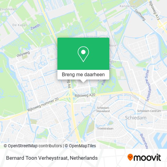 Bernard Toon Verheystraat kaart