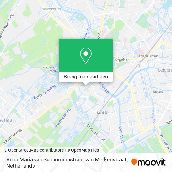 Anna Maria van Schuurmanstraat van Merkenstraat kaart