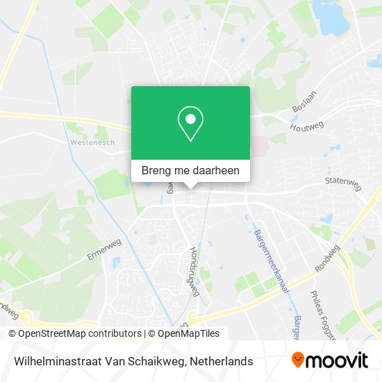 Wilhelminastraat Van Schaikweg kaart