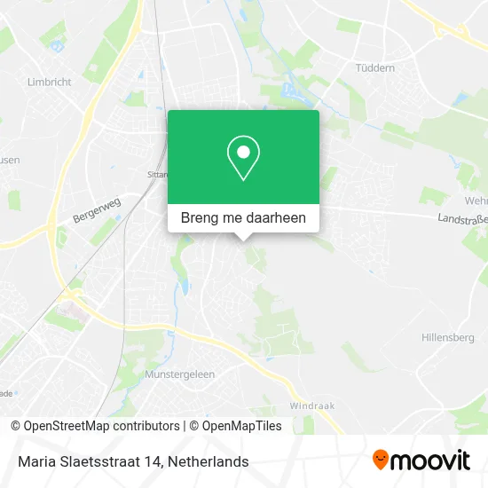 Maria Slaetsstraat 14 kaart
