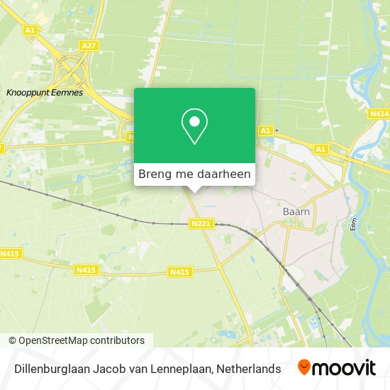 Dillenburglaan Jacob van Lenneplaan kaart