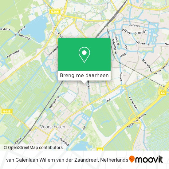 van Galenlaan Willem van der Zaandreef kaart