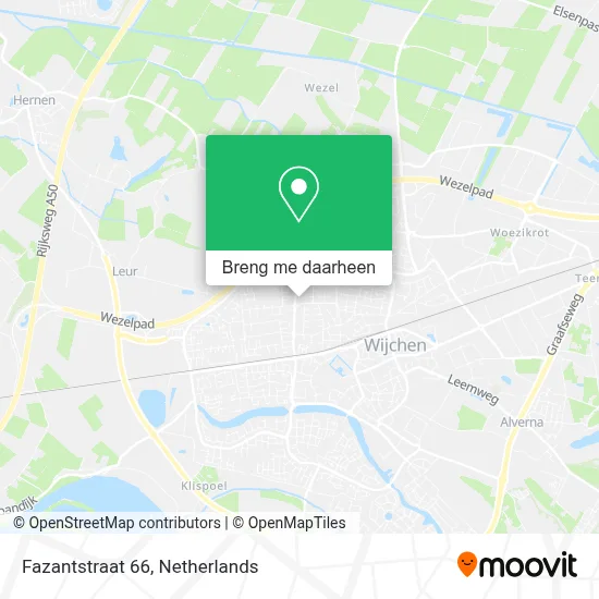 Fazantstraat 66 kaart
